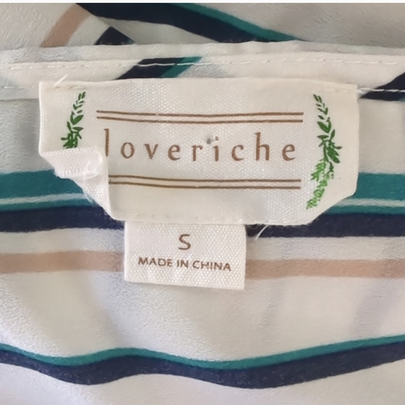 Scarborough Stripe Wrap Dress Sleeveless V Neckline Loveriche - Picture 12 of 15